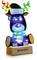 An electric reindeer kit with illuminating LED lights in various colours sits on a wooden base with the 'WHADDA' inscription.