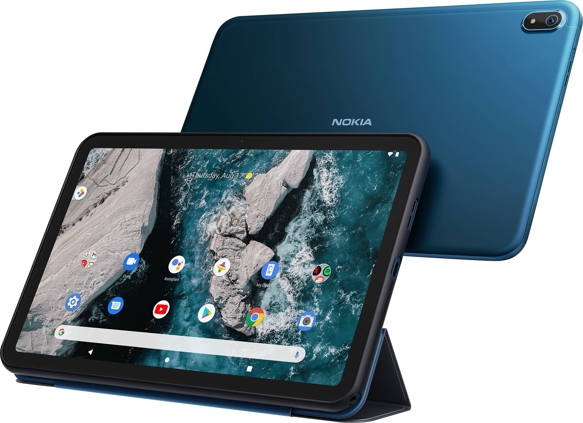 Nokia T20 LTE/4G, WiFi 64 GB Blue (translucent) Android 26.4 cm (10.4 inch) 1.8 GHz, 1.8 GHz Android™ 11 2000 x 1200 Pix-6
