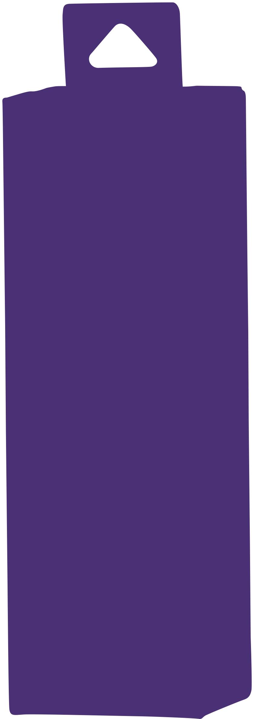 Lilac, rectangular packaging with a handle at the top, no visible labels or markings.