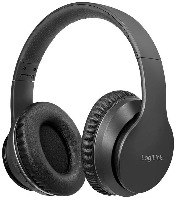 LogiLink BT0053  Over-ear headphones Bluetooth® (1075101) Stereo Black Noise cancelling
