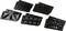 Several black baking trays: sandwich, doughnut, heart and waffle. They offer different shapes for versatile baking.