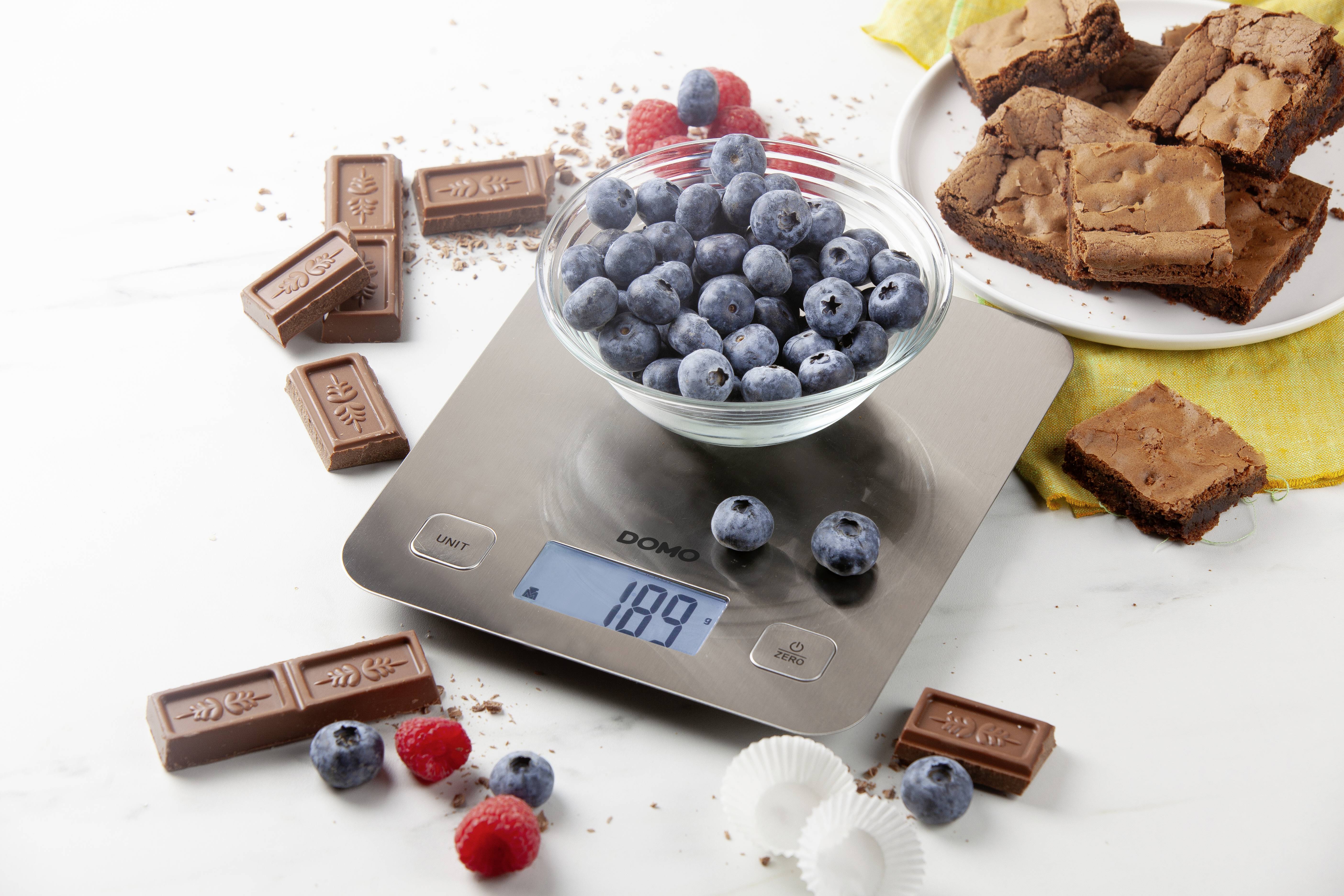 DOMO DO9239W Kitchen scales Digital Weight range=5 kg White 217 x 187 x 16.5-12