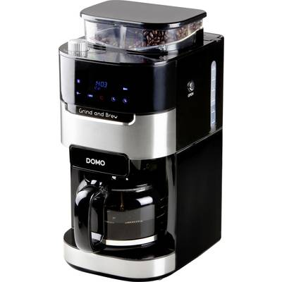 Image of DOMO Grind & Brew DO721K Fully automated coffee machine Black, Stainless steel