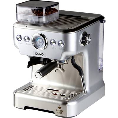 DOMO DO725K Espresso machine with sump filter holder Silver  
