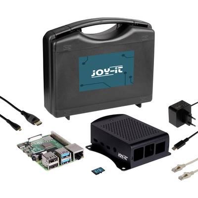 Joy-it Aktions-Set 4B-4GB Raspberry Pi® 4 B 4 GB 4 x 1.5 GHz PSU, Noobs OS, HDMI cable, Housing, Storage case 