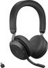 Jabra Evolve2 75 On-ear headset Bluetooth® (1075101), Corded (1075100) Black Battery indicator, Microphone mute Phone