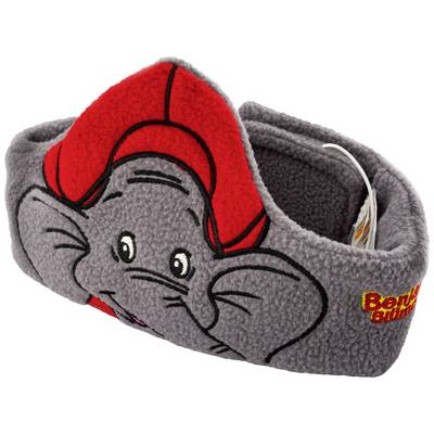 A grey headband with an illustration of an elephant with red ears. On the side it says 'Benjamin Blümchen'.
