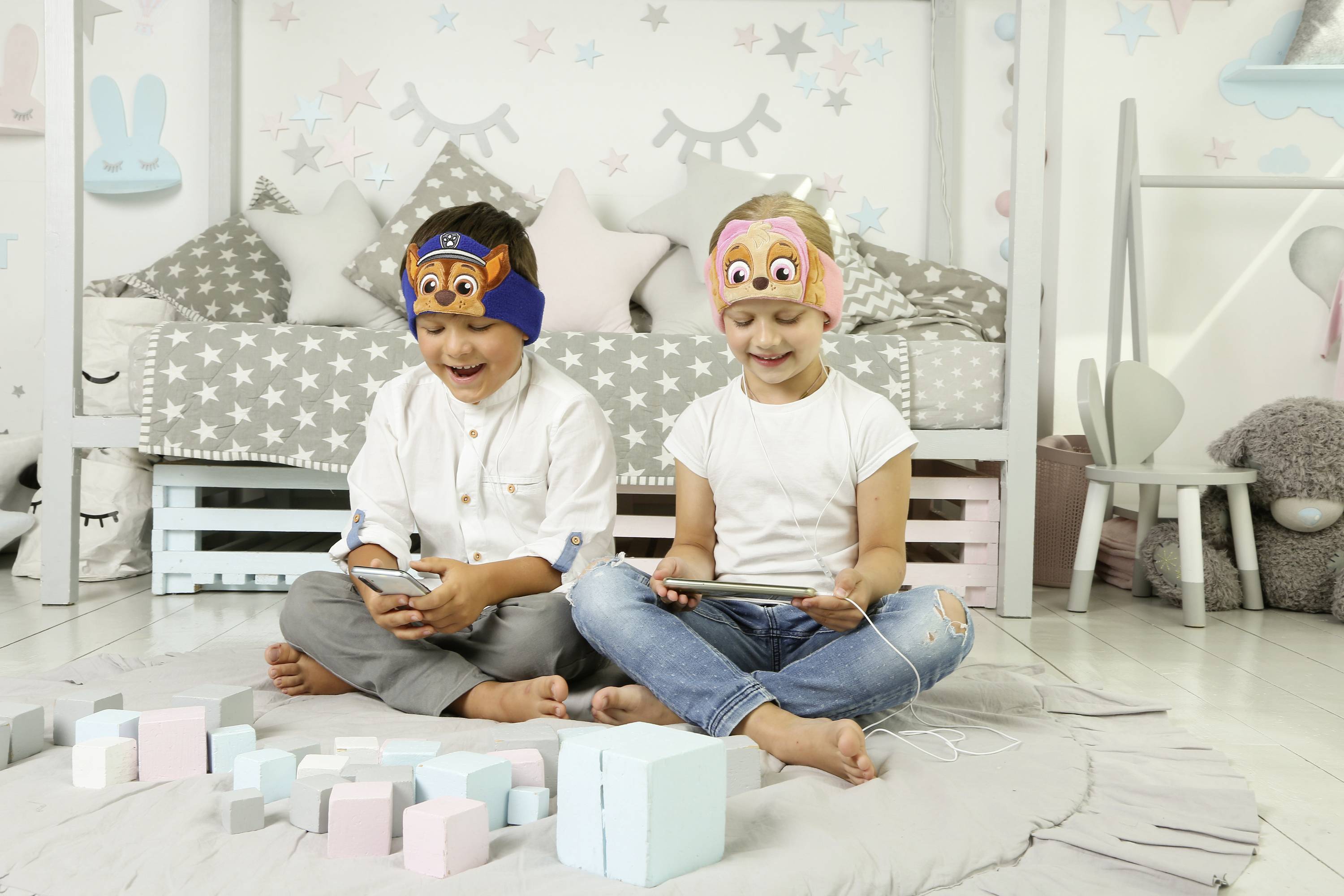 Technaxx PAW Patrol On-ear headphones Corded (1075100) Blue Volume limiter, Headband Children-10