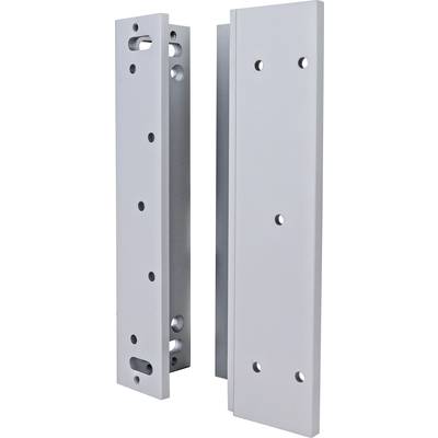Two grey metal profiles with multiple holes, which are presumably intended for fixing or mounting.