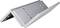 Metal angle pieces with holes that can be used to connect two surfaces. They are arranged at a V-angle.