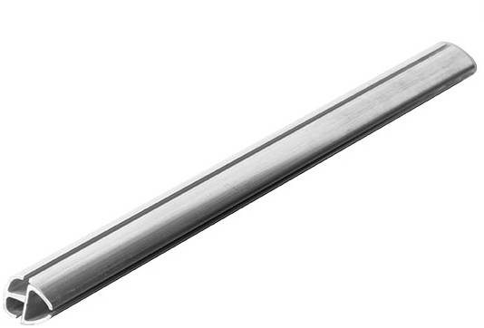 Metal tube with a straight, slender design, horizontally aligned.