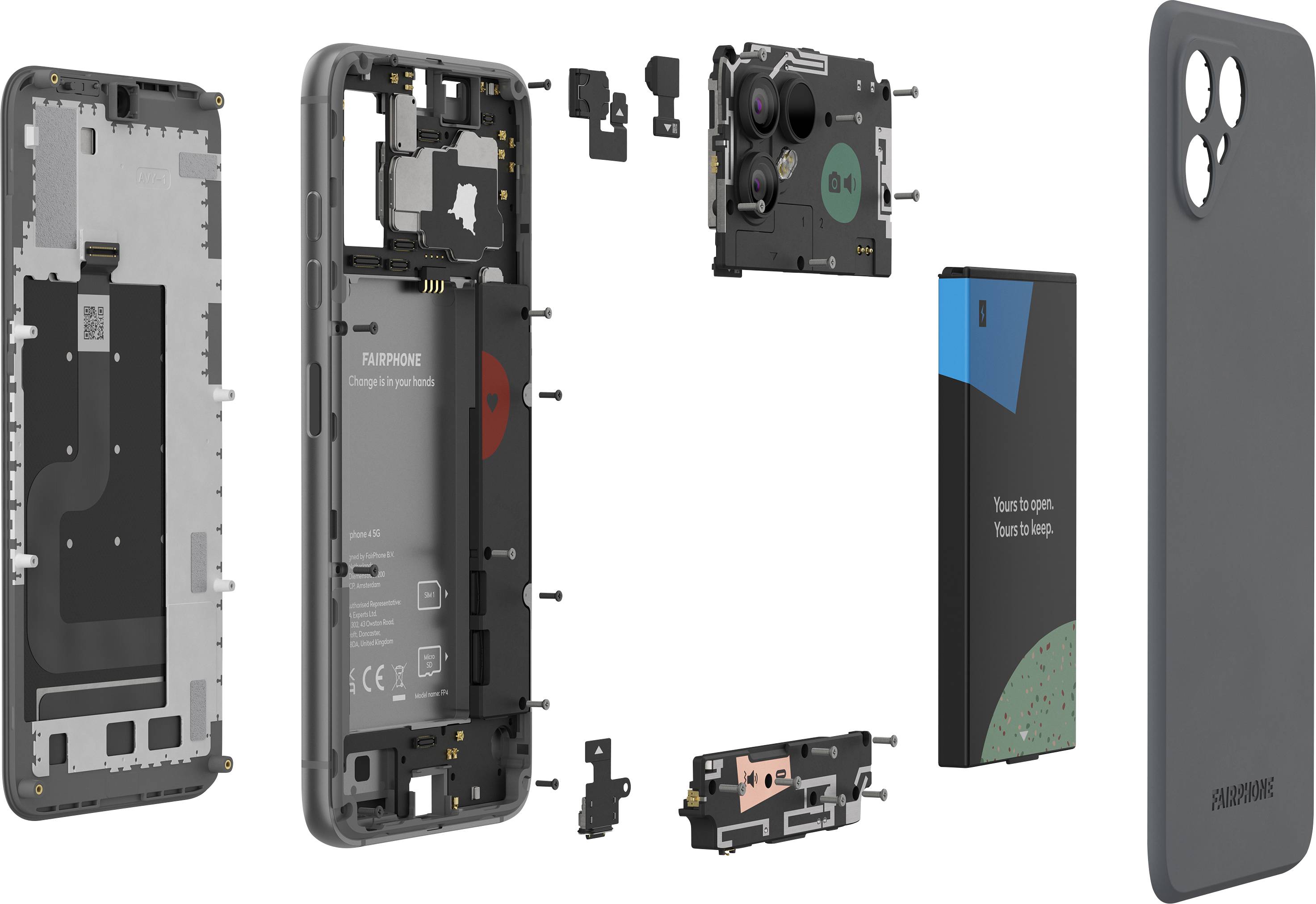 Fairphone Fairphone 4 128 GB Grey 16 cm (6.3 inch) Smartphone-6