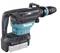 Makita electric demolition hammer, model with damping technology, black and blue design, suitable for heavy-duty demolition work.