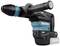 A blue and black Makita electric hammer drill with an ergonomic handle, suitable for heavy-duty construction work.