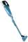 Cordless, blue vacuum cleaner with a long handle, suitable for easy handling and quick cleaning. Battery-powered.