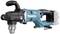 Cordless drill in blue-black design, with side handle and brand logo on the side. Ideal for drilling work.