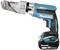 Battery-powered metal shears, Makita brand, 18V, suitable for cutting sheet metal.