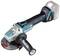 Cordless angle grinder with ergonomic handle and 18V battery, suitable for precise cutting and grinding of materials.