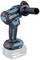Cordless drill with ergonomic handle, blue and black casing, and battery operation. Suitable for various drilling applications.