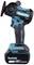 A cordless, brushless handheld device from Makita for grinding or polishing work, powered by an 18V lithium-ion battery.