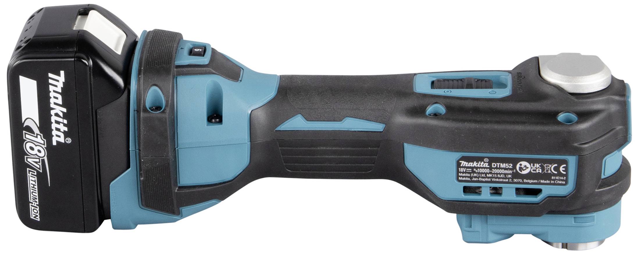 Cordless, blue-black electric tool with 18V battery, suitable for various craftwork tasks and easy mobility.