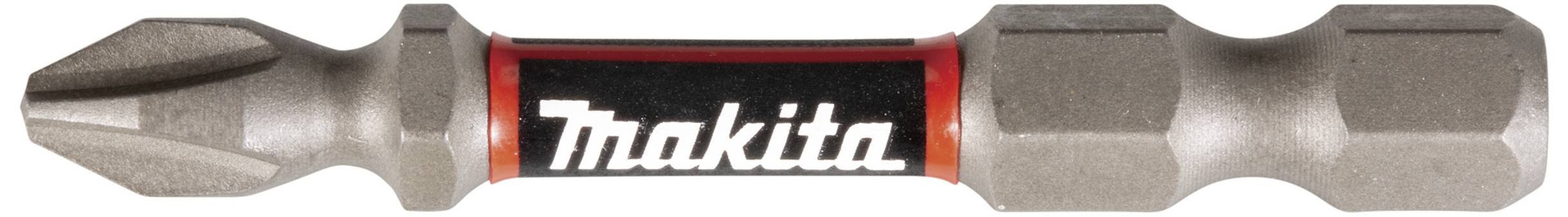 A screwdriver bit by Makita, with a robust design, suitable for use in power tools.