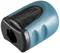 Cylindrical, blue-black tool with a hexagonal opening. Used for extending or adapting tool handles.