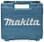 A teal Makita tool case with a handle, prominently displaying the 'Makita' logo in white on the front.