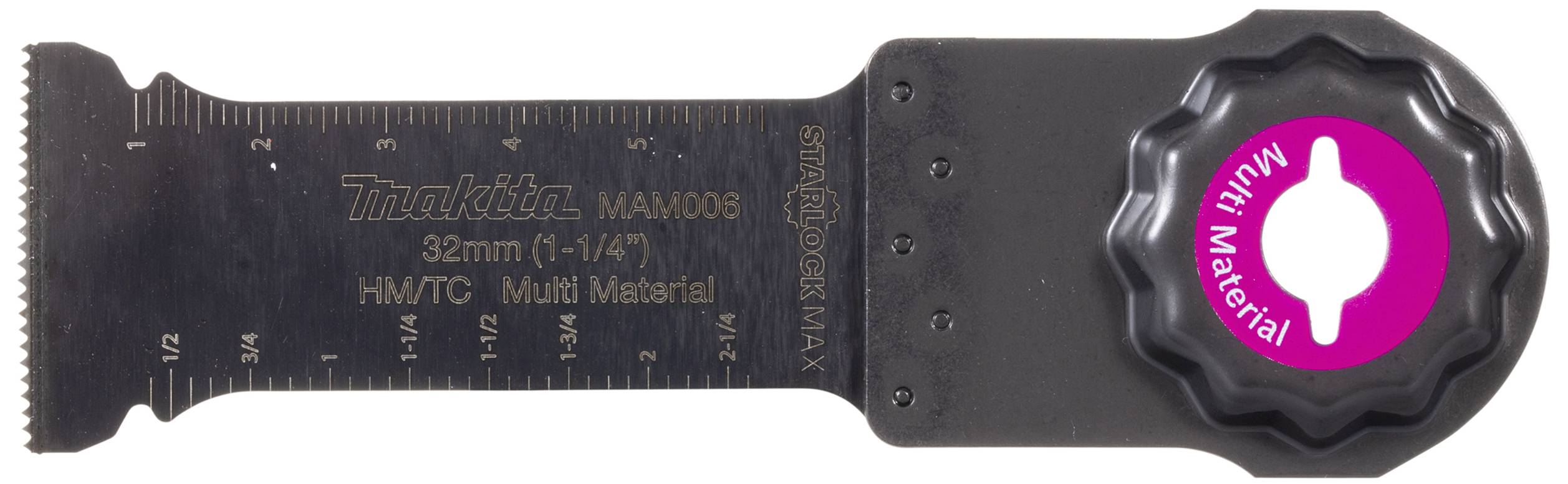 Makita multi-functional tool saw blade, 32 mm, made from multiple materials, suitable for various surfaces.