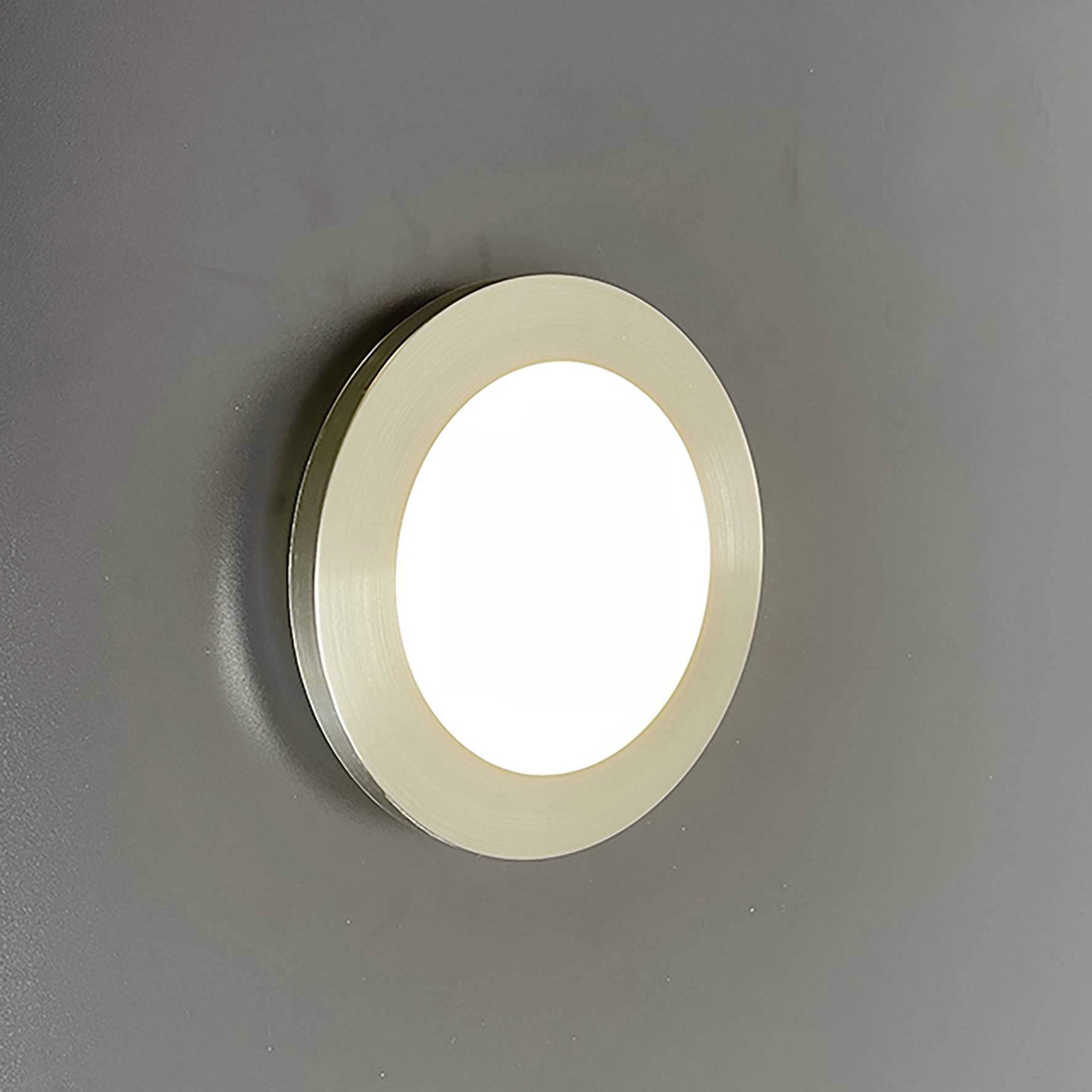 Fischer & Honsel Gotland 21233 Bathroom ceiling light 8.5 W Warm white Nickel (matt)