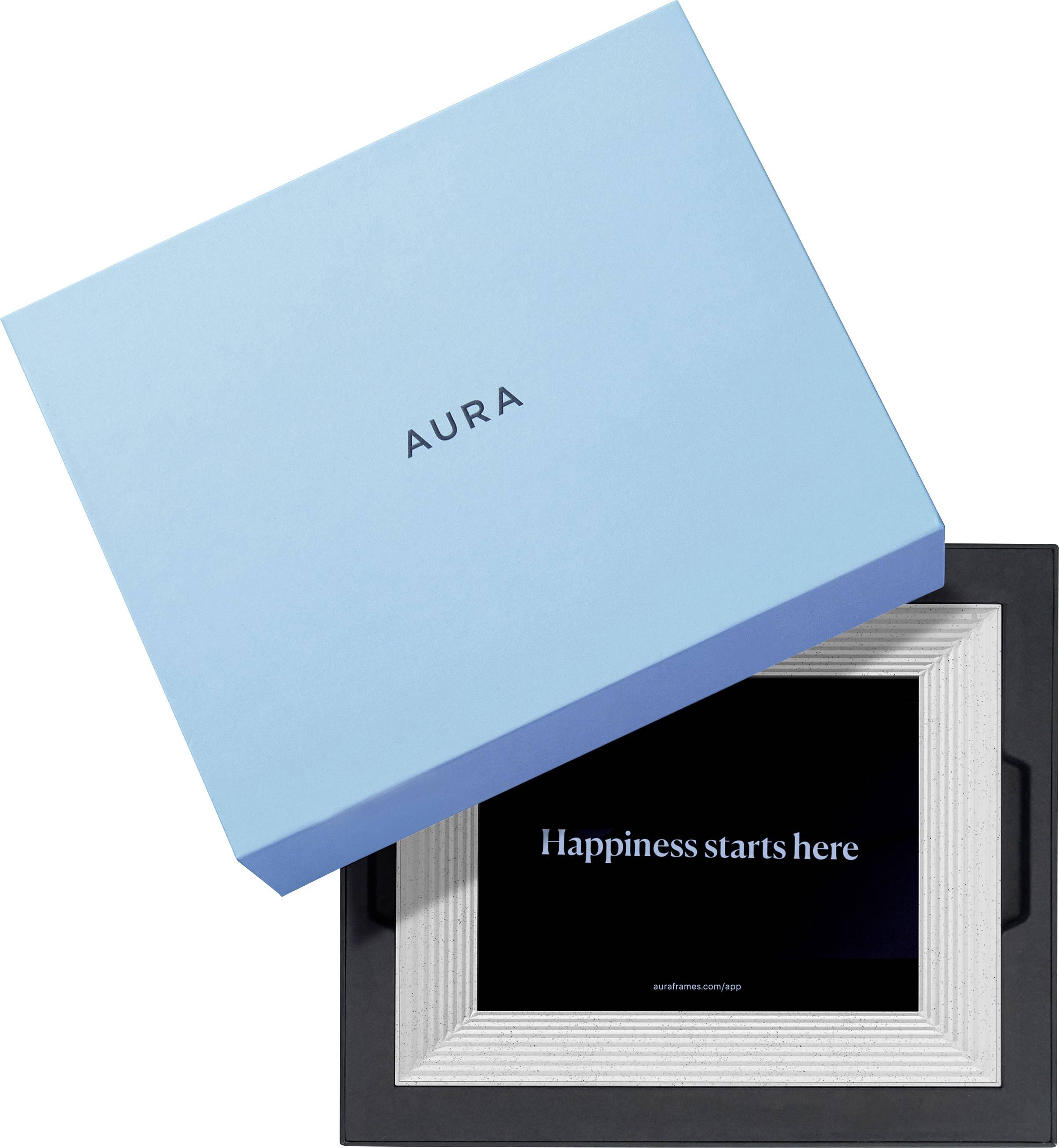 Aura Frames Mason Digital photo frame 22.9 cm 9 inch 1600 x 1200 Pixel White, Crystal-2