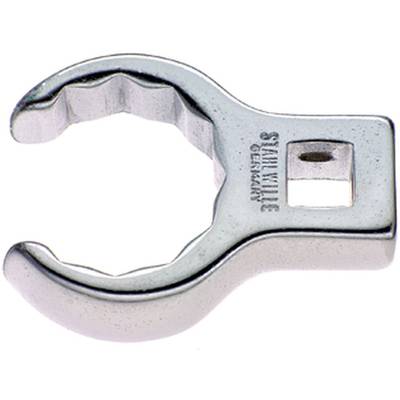 A metal tool in the shape of an open ring with serrated edges, likely a specialised key, engraved with 'Stahlwille Germany'.