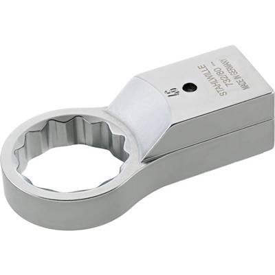 Metal round key with embossed lettering 'Stahlwille T32/80, Made in Germany'. High-quality tool for industrial applications.