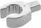 Pictured is a chrome-plated ring spanner insert with a round profile, size 18, by 'STAHLWILLE', manufactured in Germany.