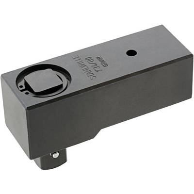 A black, rectangular tool adapter with a side opening, marked with the inscription 'STAHLWILLE 714/80'.