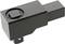 A rectangular, black adapter with a square connection and inscription 'STAHLWILLE 734/100 MADE IN GERMANY'.