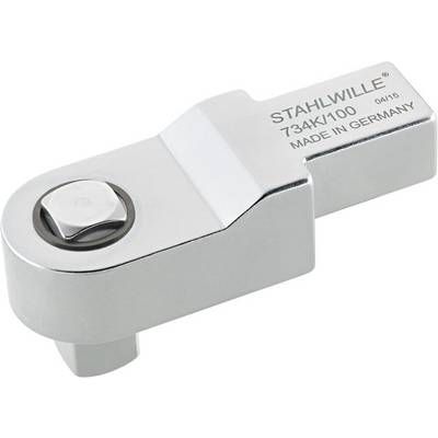 Metallic adaptor by Stahlwille, Model 734K/100, with square drive, manufactured in Germany.
