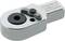 Ratchet Head by Stahlwille, Model 725B/4, with marking "Made in Germany", silver-coloured material, component for tools.