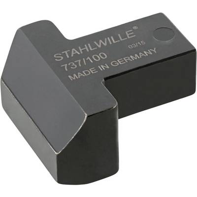 Metal T-shaped piece with the inscription 'STAHLWILLE 737/100 MADE IN GERMANY'.