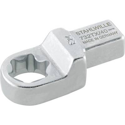 A silver spanner, stamped with 'STAHLWILLE 732TX/40 50/15 MADE IN GERMANY', displays a hexagonal head design.
