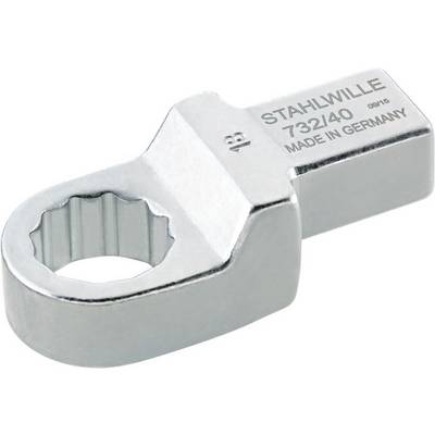A silver ring spanner by Stahlwille, model 732/40, with the inscription 'MADE IN GERMANY'.