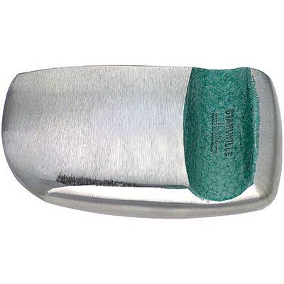 A rectangular metal piece with a green coating on the right side, displaying the 'Jonathan' brand.