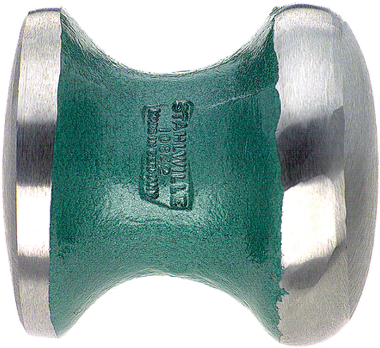 A green hammer with gleaming silver ends. The 'Stahlwille' brand is visible in the centre.