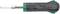 Flat-head screwdriver with green and black handle, marked with 'Stahlwille, Made in Germany'.