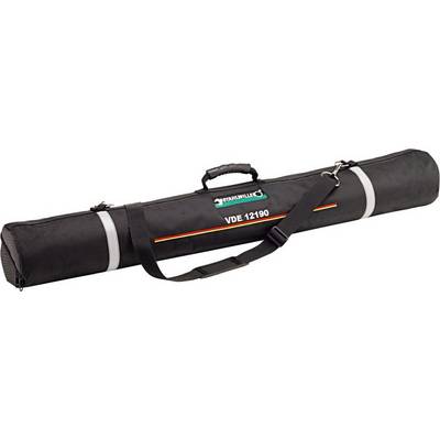 Black carry bag with handle and shoulder strap, marked with 'VDE 12190', for transporting electrical tools or accessories.