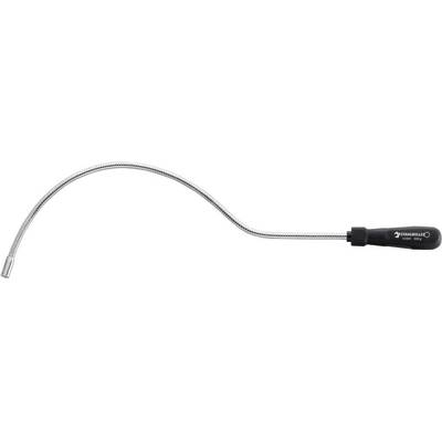 Flexible magnetic holder with a black handle, suitable for picking up metal objects in hard-to-reach areas.