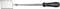A rectangular mirror on an extendable telescopic arm with a black handle. Suitable for hard-to-reach areas.