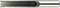 Cross-section of a silver tube shows the inner dark hollow space.