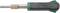 A black and green screwdriver by 'Channellock' with an interchangeable tip.