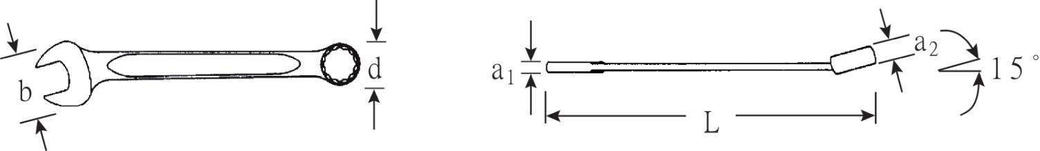 Schematic diagram showing a section of pipework, with emphasis on dimension lines indicating the diameter 'a1'.